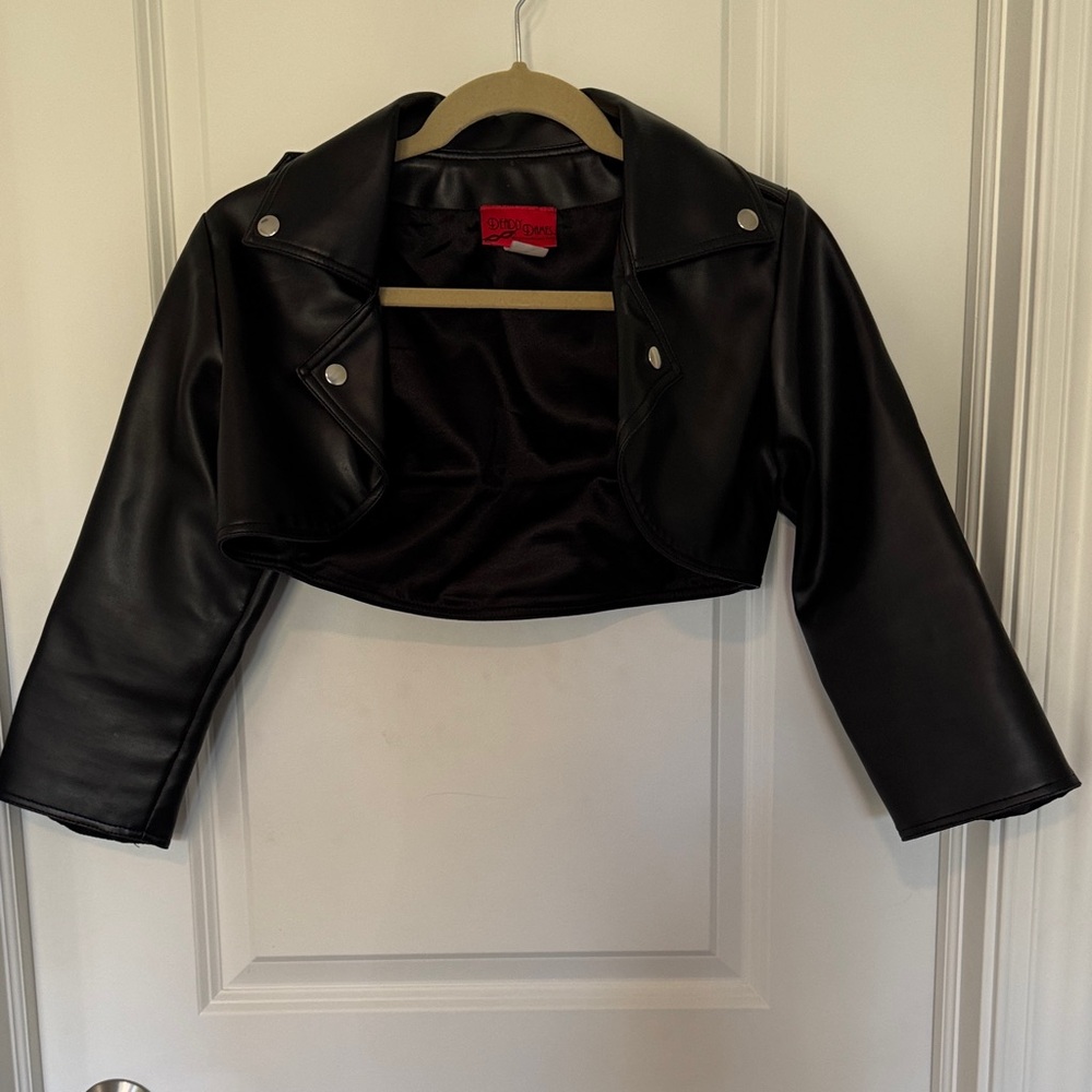 Vixen by Micheline Pitt Black Cropped Jacket
